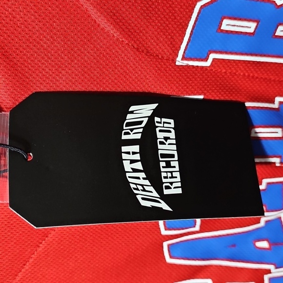 Death Row Records Red‎ Baseball Jersey Size 3XL New - Picture 5 of 7